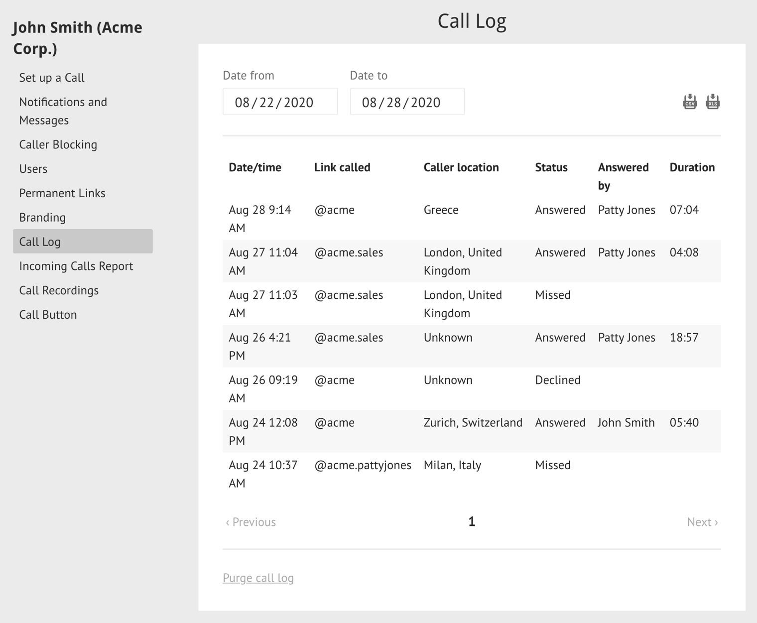 using-the-call-log-and-the-incoming-calls-report-gruveo