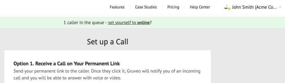 Call queue when the user availability is set to "away"