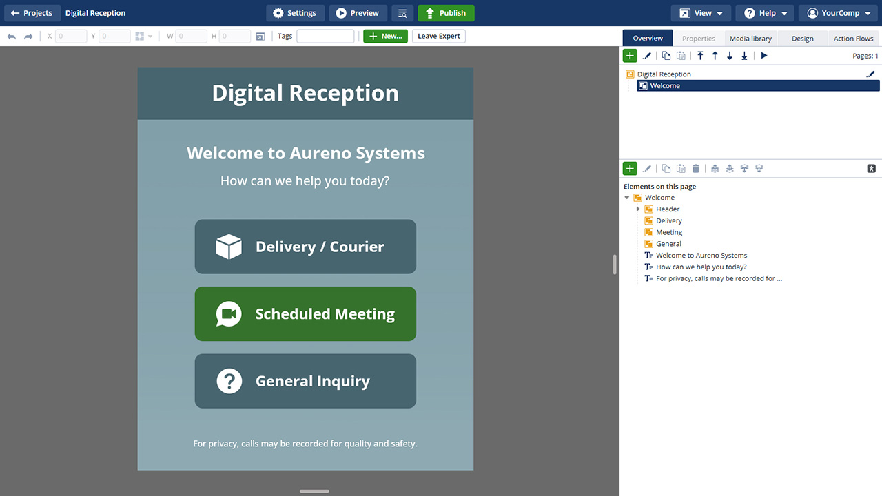 SiteKiosk UI screenshot